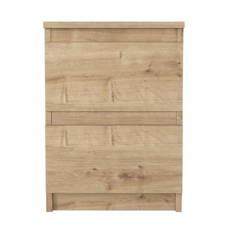 Κομοδίνο Breve Megapap χρώμα sapphire oak 39,8x41,8x55εκ.