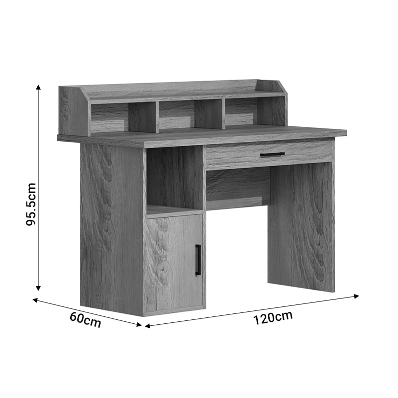 Γραφείο εργασίας Workie pakoworld sonoma mdf 120x60x95.5εκ