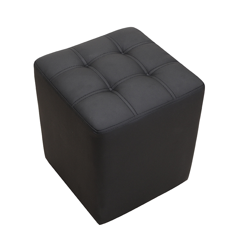 CUBE BLACK PU ΣΚΑΜΠΟ 35X35X42εκ.