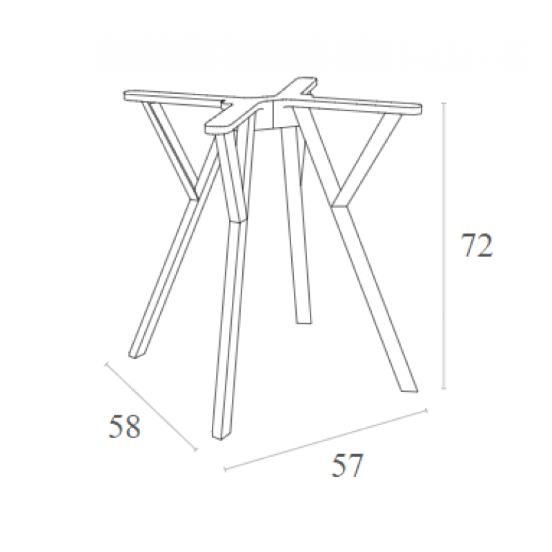 MAX ΒΑΣΗ WHITE SMALL 57X58X72εκ. ΠΟΛ/ΝΙΟΥ