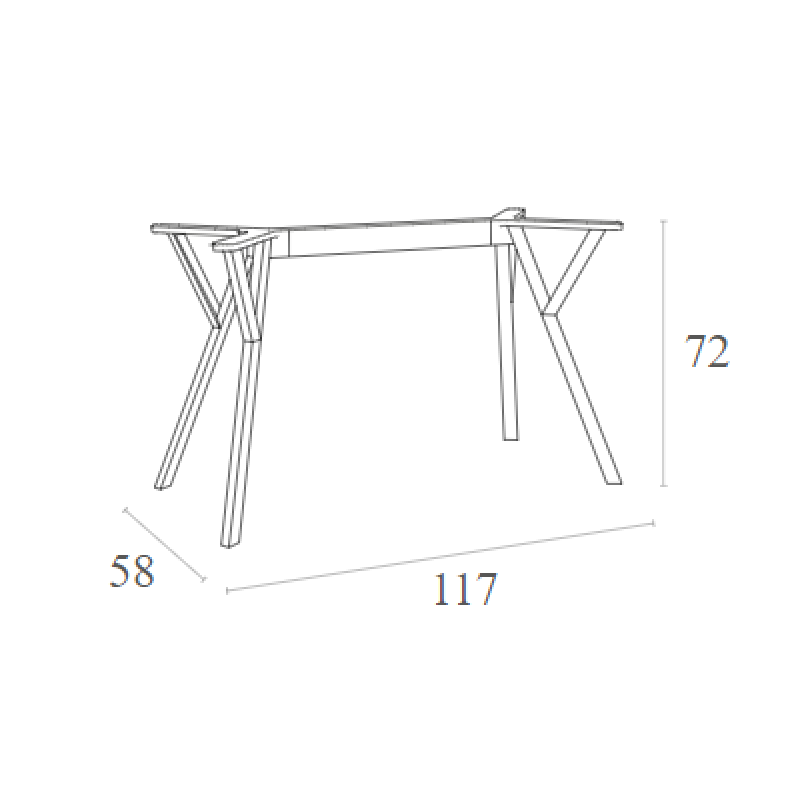 MAX ΒΑΣΗ BLACK MEDIUM 117X58X72εκ. ΠΟΛ/ΝΙΟΥ